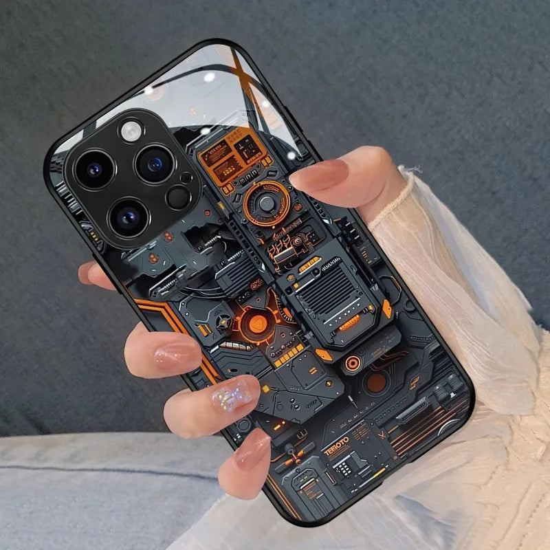 Circuit Board Glass Phone Case