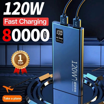 High-Capacity Power Bank – Up to 100000mAh Fast Charging