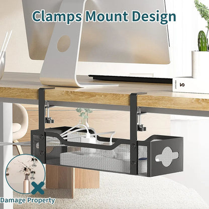 Under-Desk Cable Management Tray