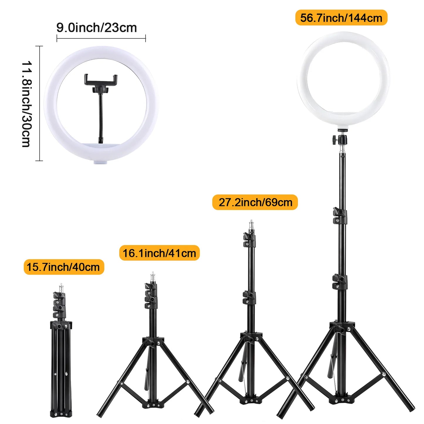 12-Inch Dimmable LED Ring Light