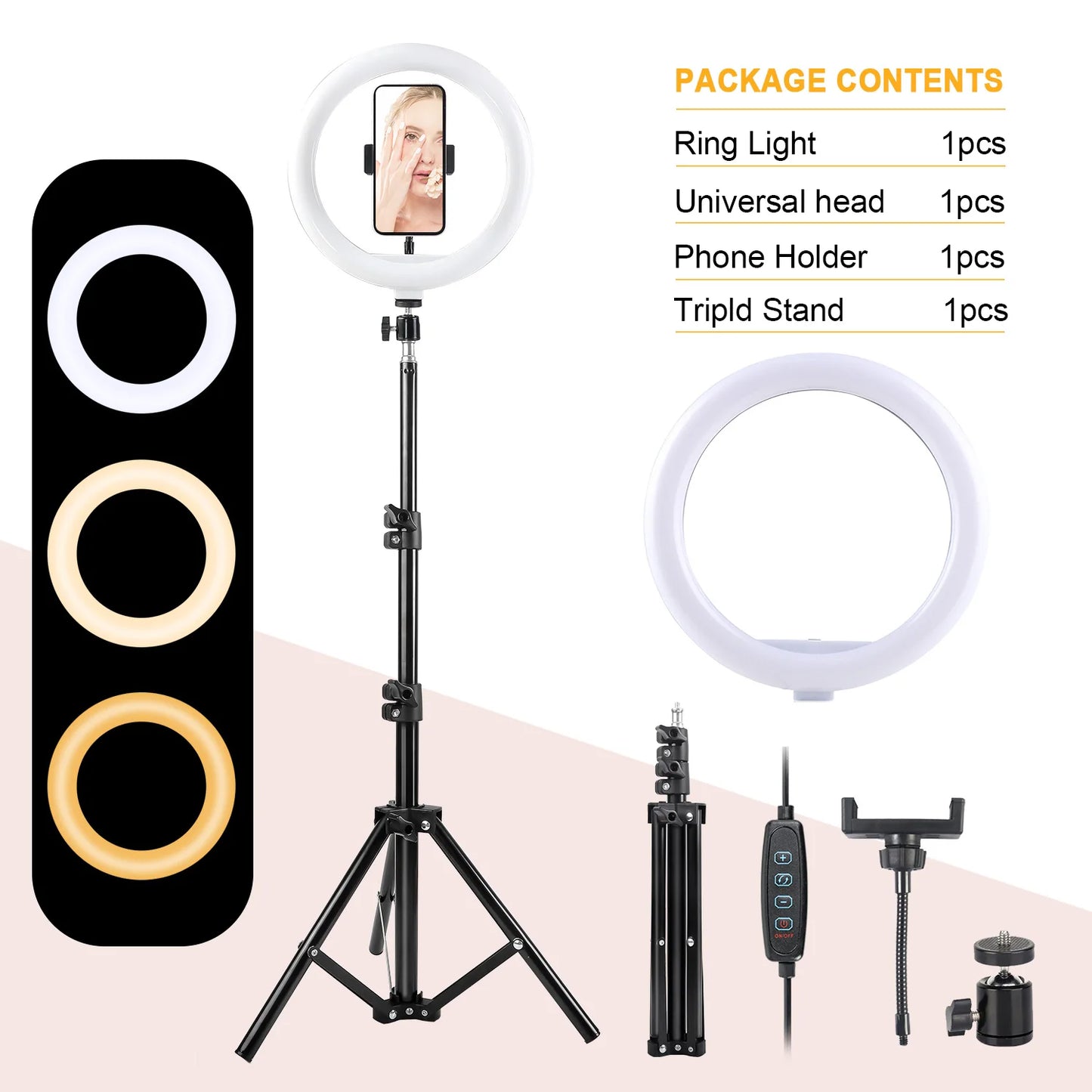 12-Inch Dimmable LED Ring Light