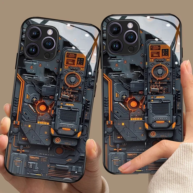 Circuit Board Glass Phone Case