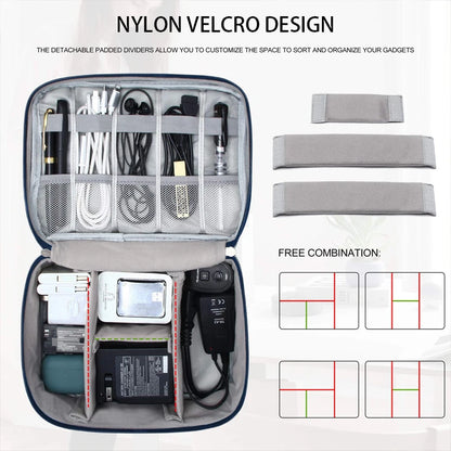 Portable Waterproof Travel Cable Organizer Bag