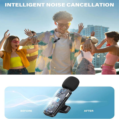 Wireless Lavalier Microphone with 80mAh Battery
