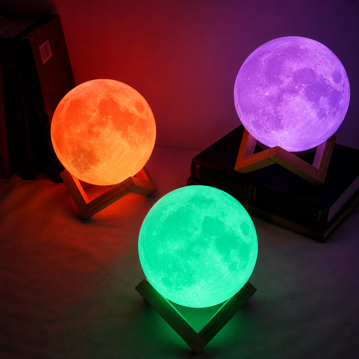 Battery Powered Moon Lamp